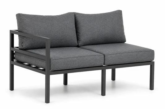 Luxe aluminium hoekloungeset met tafel – Modern antraciet